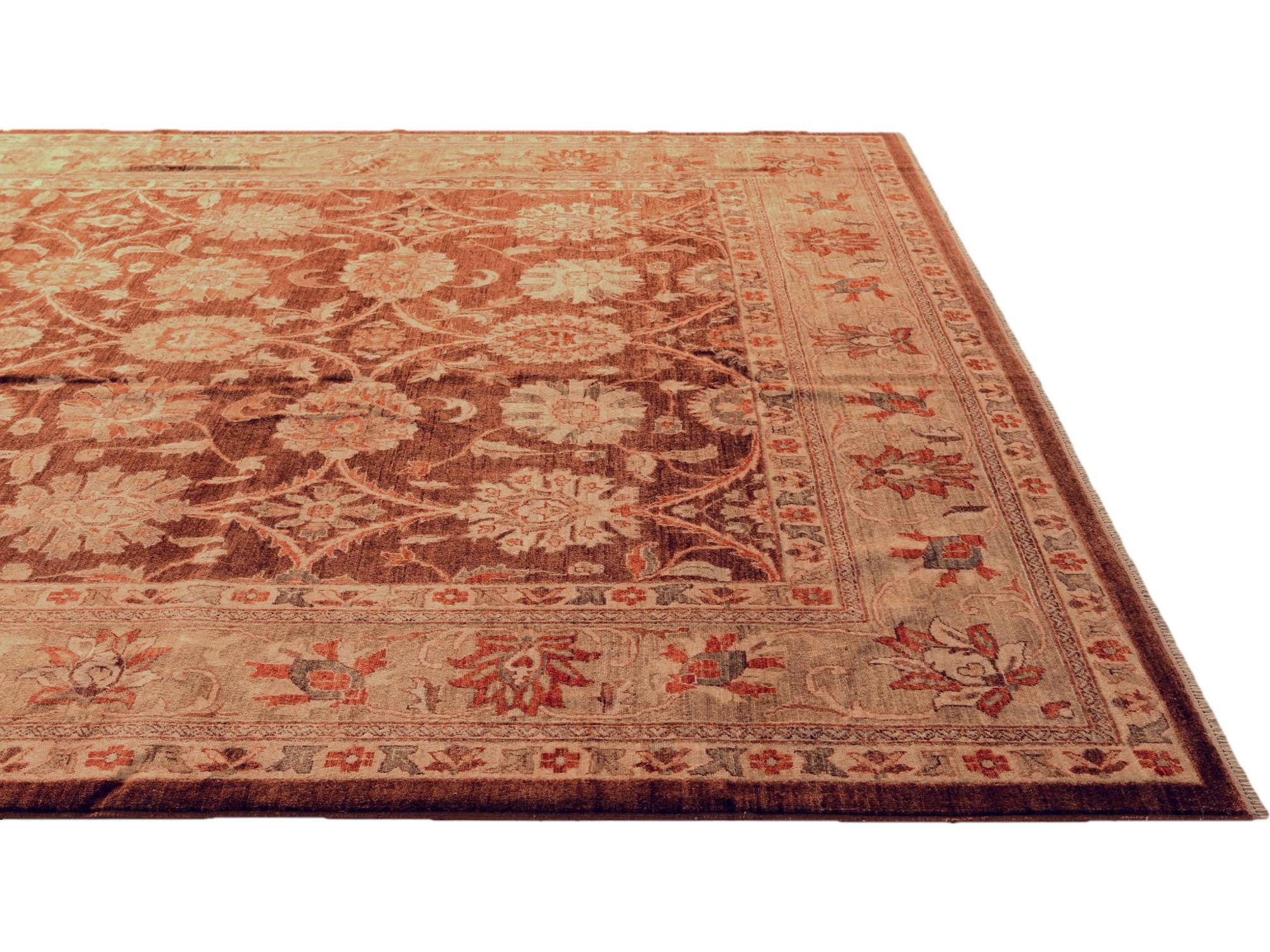 9' 5 x 12' 6 Hand Knotted Ziegler Rug