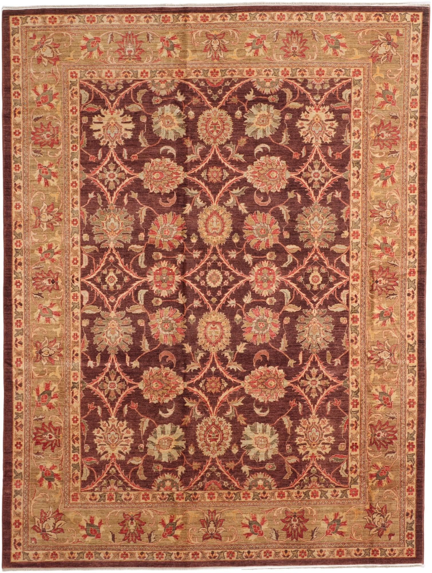 9' 5 x 12' 6 Hand Knotted Ziegler Rug