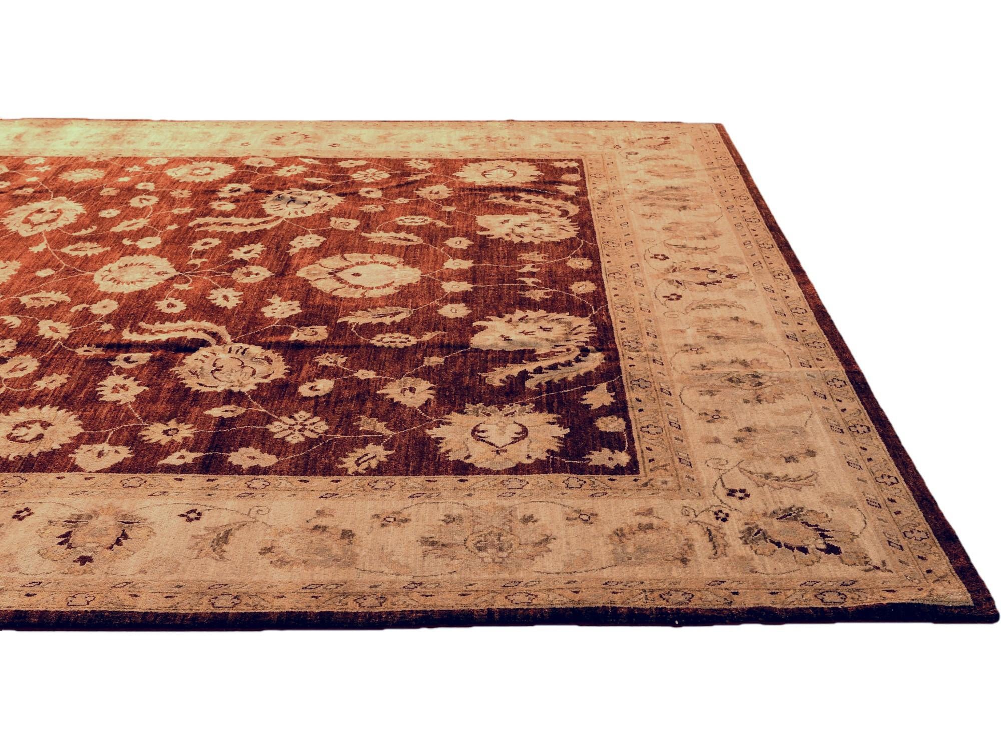 10' 2 x 14' 1 Hand Knotted Ziegler Rug