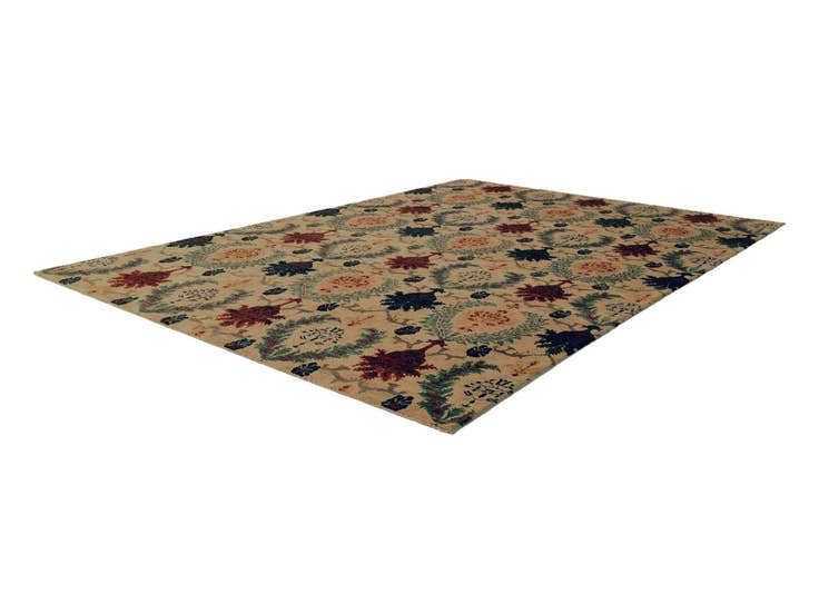 Detail image of 8' 9 x 12' 4 Hand Knotted Ziegler Rug