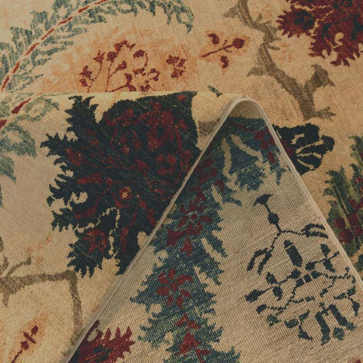 8' 9 x 12' 4 Hand Knotted Ziegler Rug