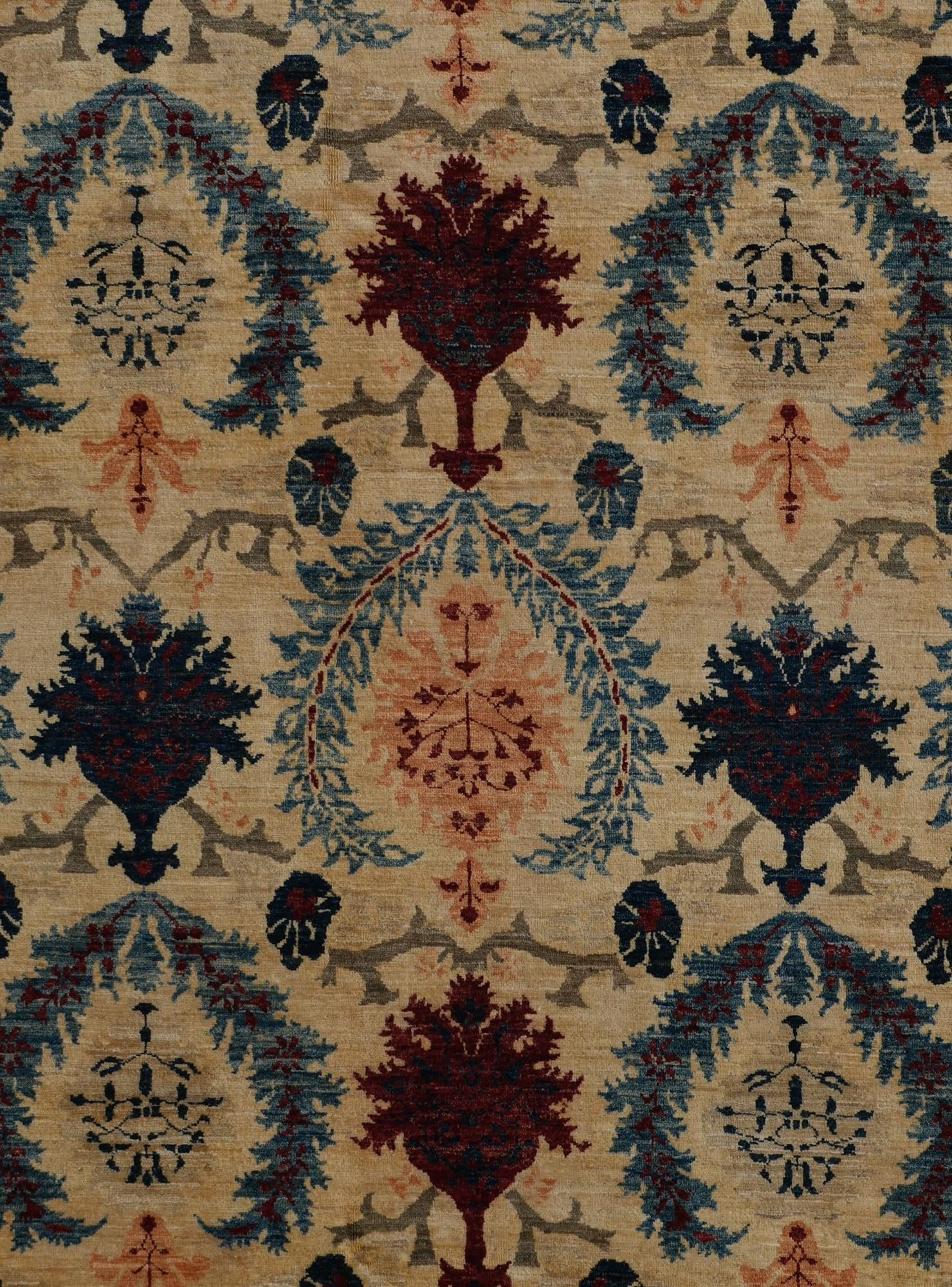 8' 9 x 12' 4 Hand Knotted Ziegler Rug