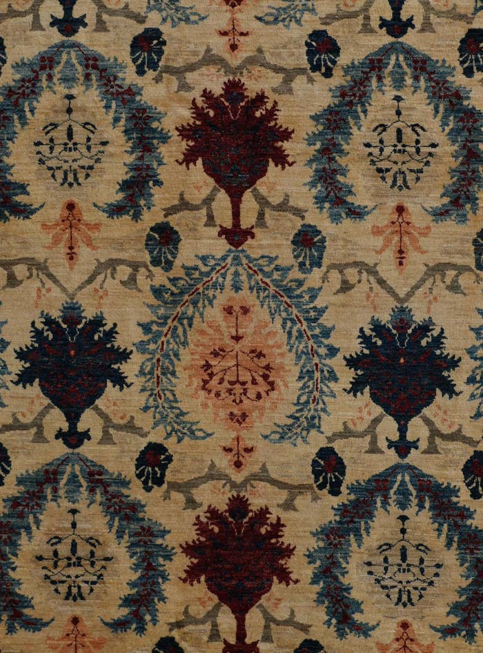 Detail image of 8' 9 x 12' 4 Hand Knotted Ziegler Rug