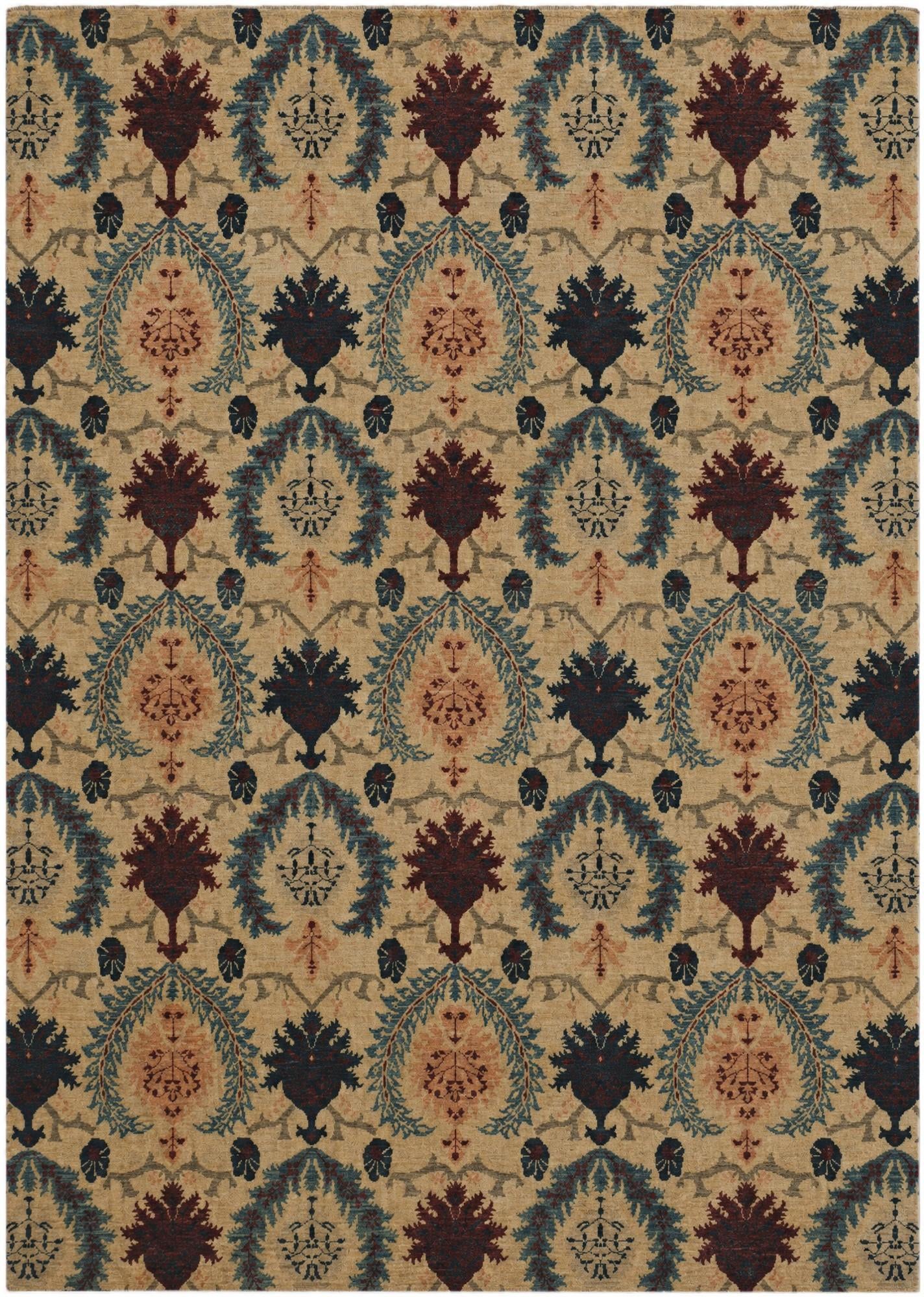8' 9 x 12' 4 Hand Knotted Ziegler Rug