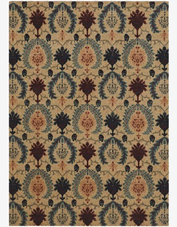 8' 9 x 12' 4 Hand Knotted Ziegler Rug