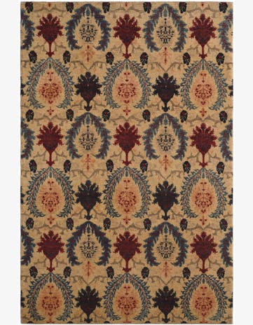 7' 3 x 10' 11 Hand Knotted Ziegler Rug