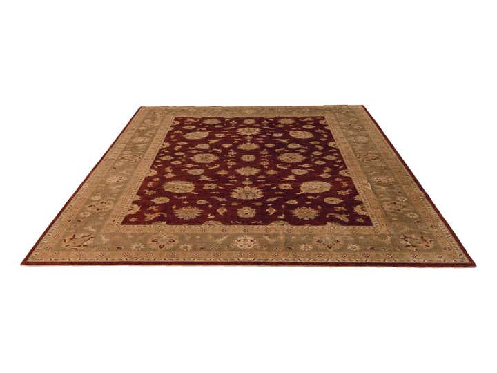 9' 3 x 11' 11 Hand Knotted Ziegler Rug