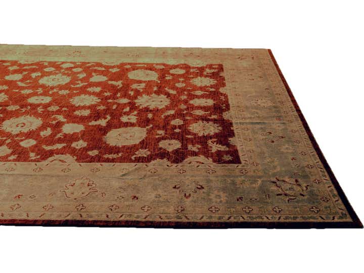 9' 3 x 11' 11 Hand Knotted Ziegler Rug