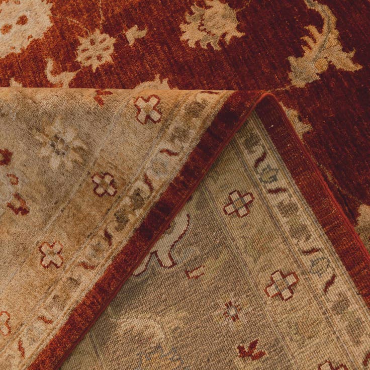Detail image of 9' 3 x 11' 11 Hand Knotted Ziegler Rug