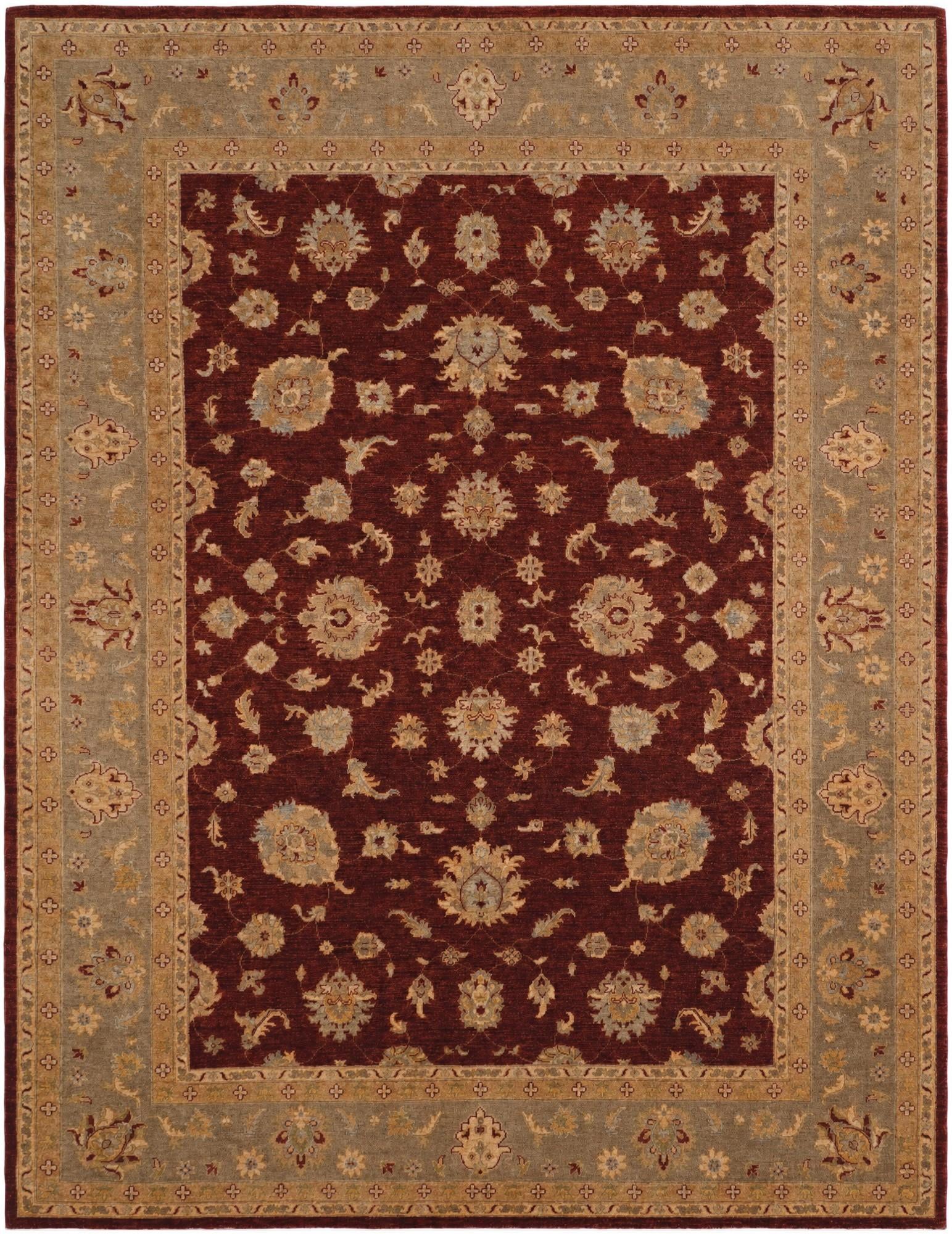 9' 3 x 11' 11 Hand Knotted Ziegler Rug