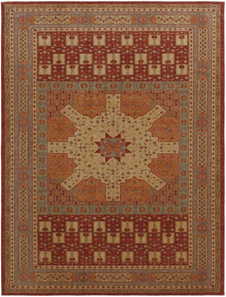 9' 1 x 12' 2 Hand Knotted Ziegler Rug