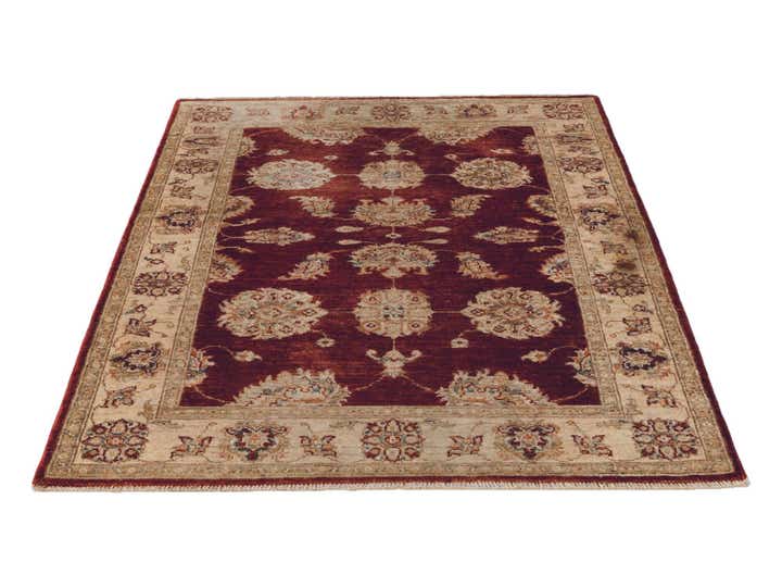 3' 4 x 4' 5 Hand Knotted Ziegler Rug
