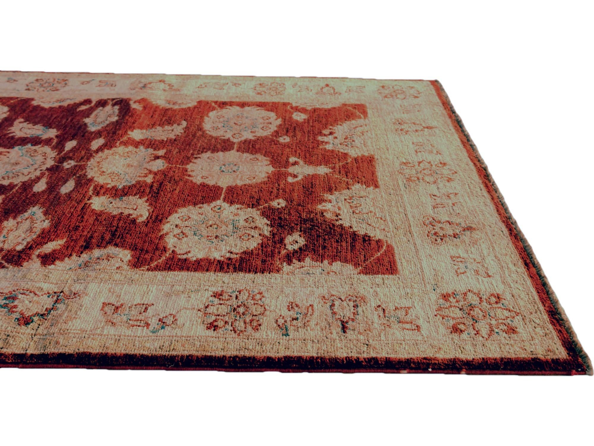 3' 4 x 4' 5 Hand Knotted Ziegler Rug