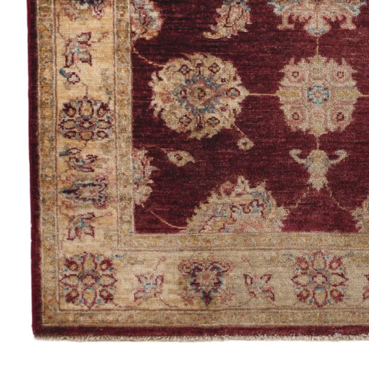 Detail image of 3' 4 x 4' 5 Hand Knotted Ziegler Rug