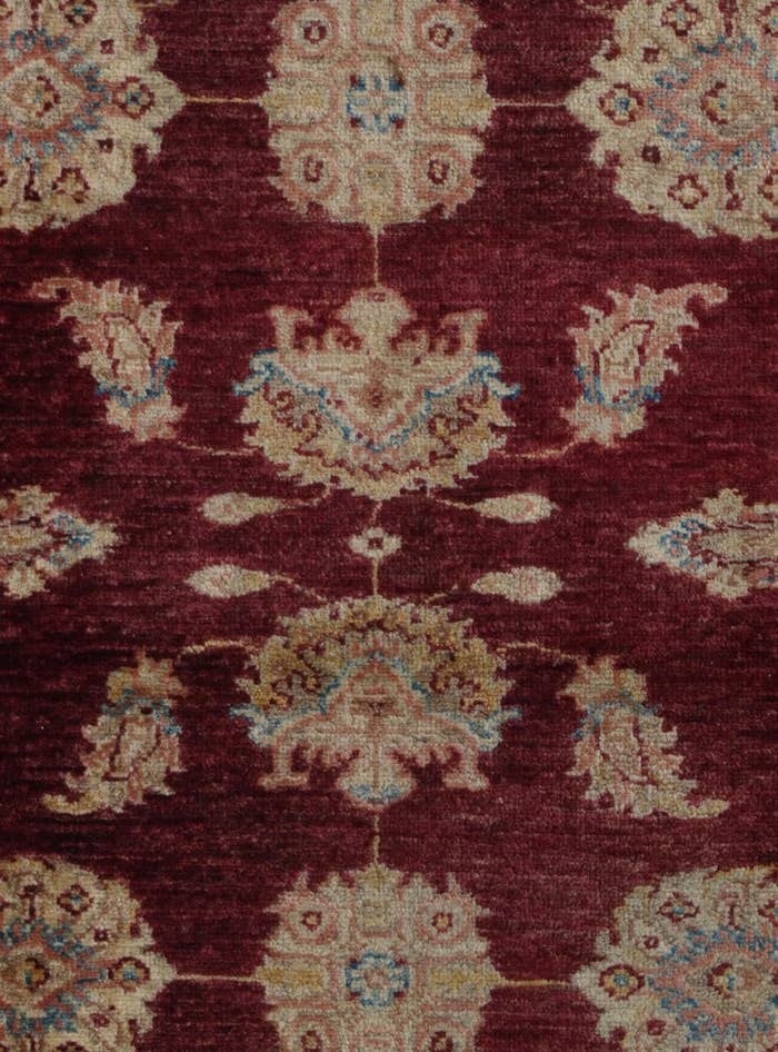 Detail image of 3' 4 x 4' 5 Hand Knotted Ziegler Rug