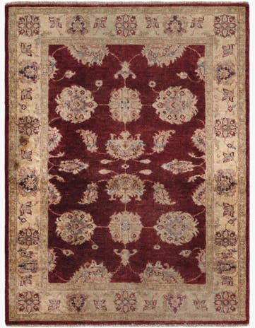 3' 4 x 4' 5 Hand Knotted Ziegler Rug