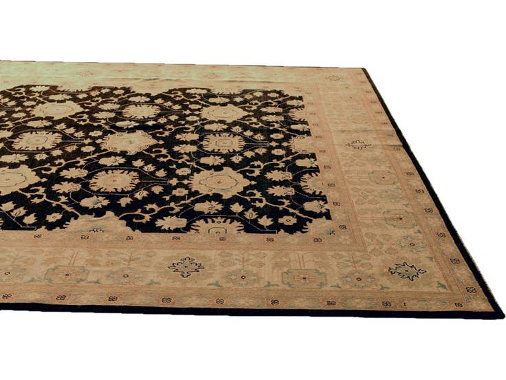 Detail image of 9' x 11' 11 Hand Knotted Ziegler Rug