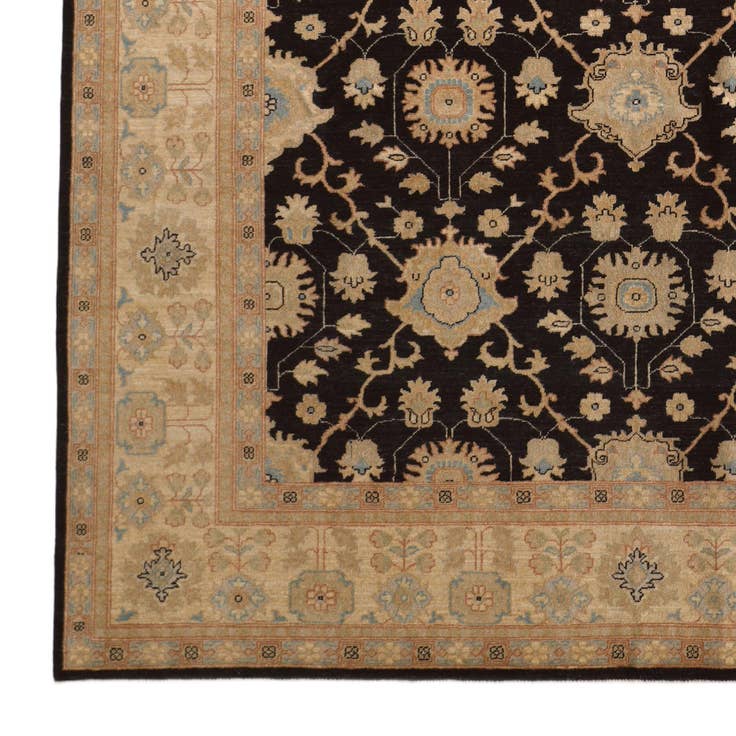Detail image of 9' x 11' 11 Hand Knotted Ziegler Rug