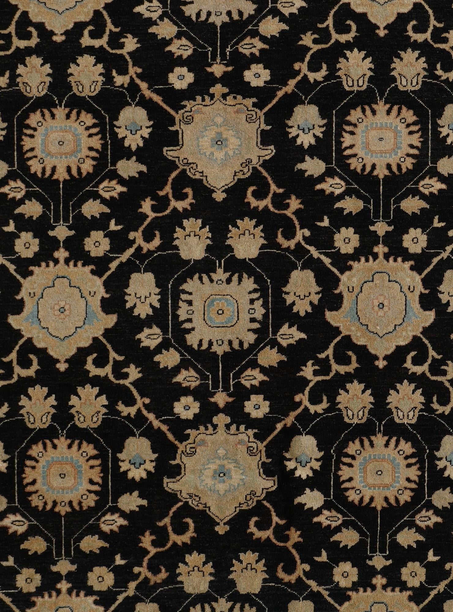 9' x 11' 11 Hand Knotted Ziegler Rug