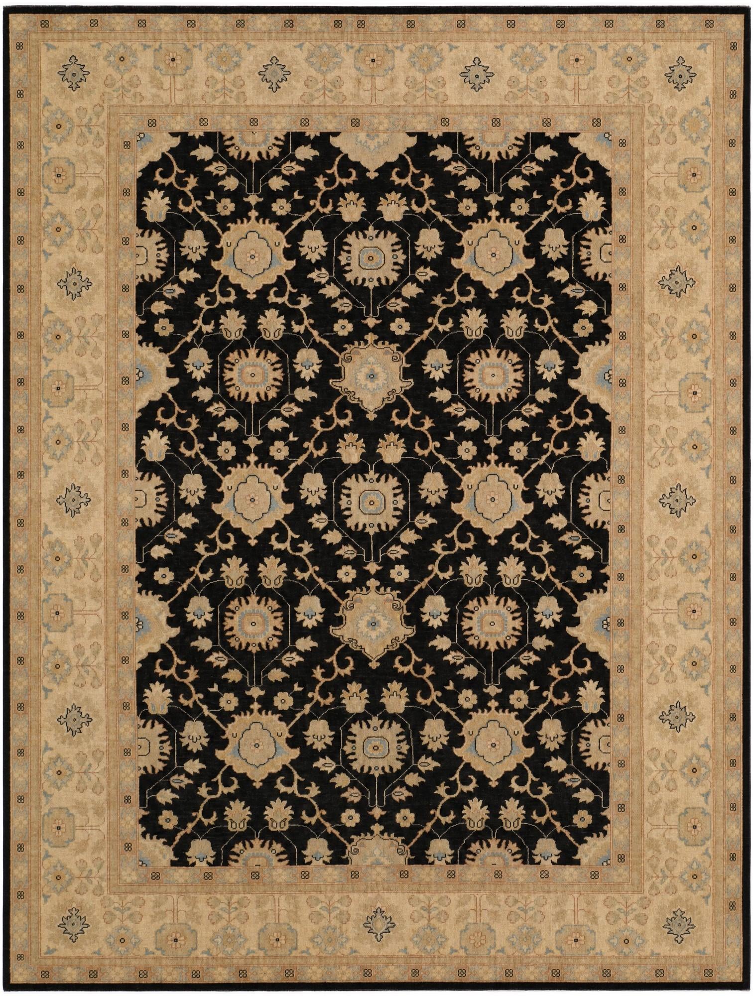 9' x 11' 11 Hand Knotted Ziegler Rug