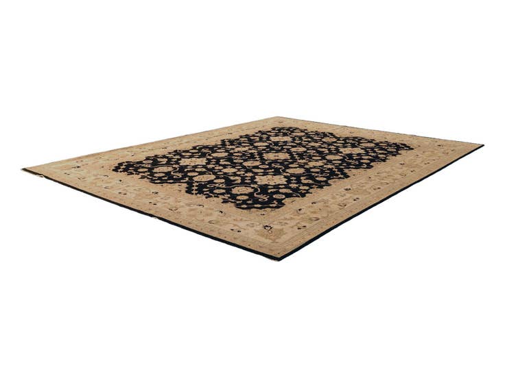 Detail image of 9' 2 x 12' Hand Knotted Ziegler Rug