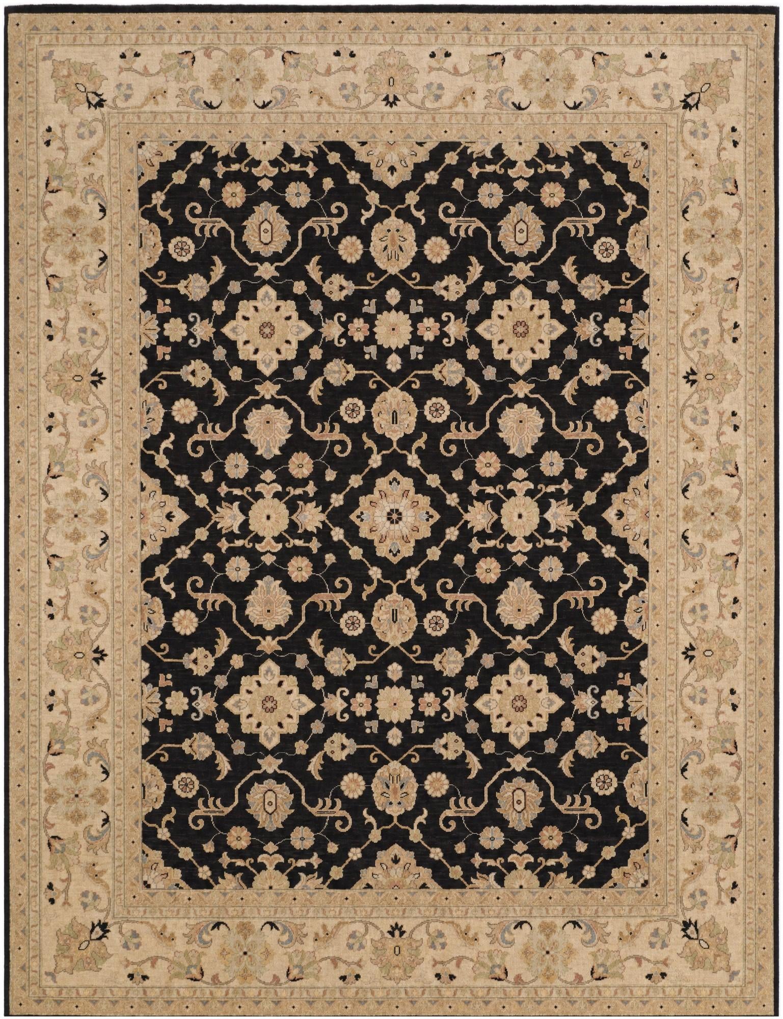 9' 2 x 12' Hand Knotted Ziegler Rug