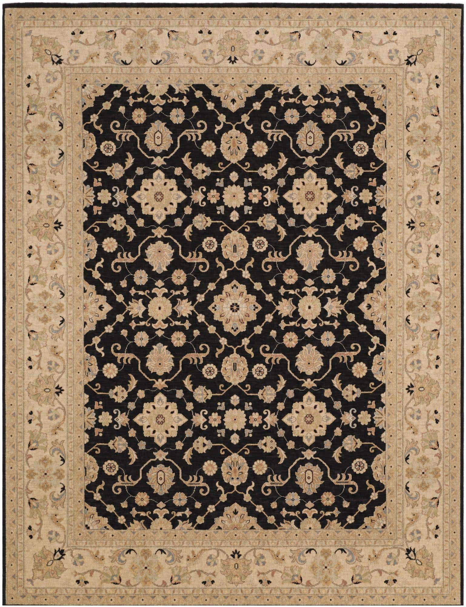9' 2 x 12' Hand Knotted Ziegler Rug