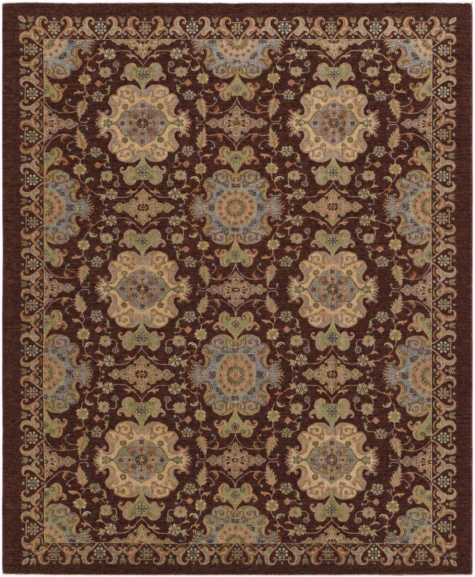8' 4 x 10' 1 Hand Knotted Ziegler Rug