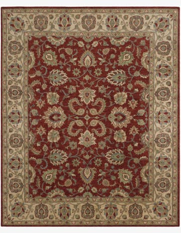 8' x 9' 11 Hand Knotted Ziegler Rug