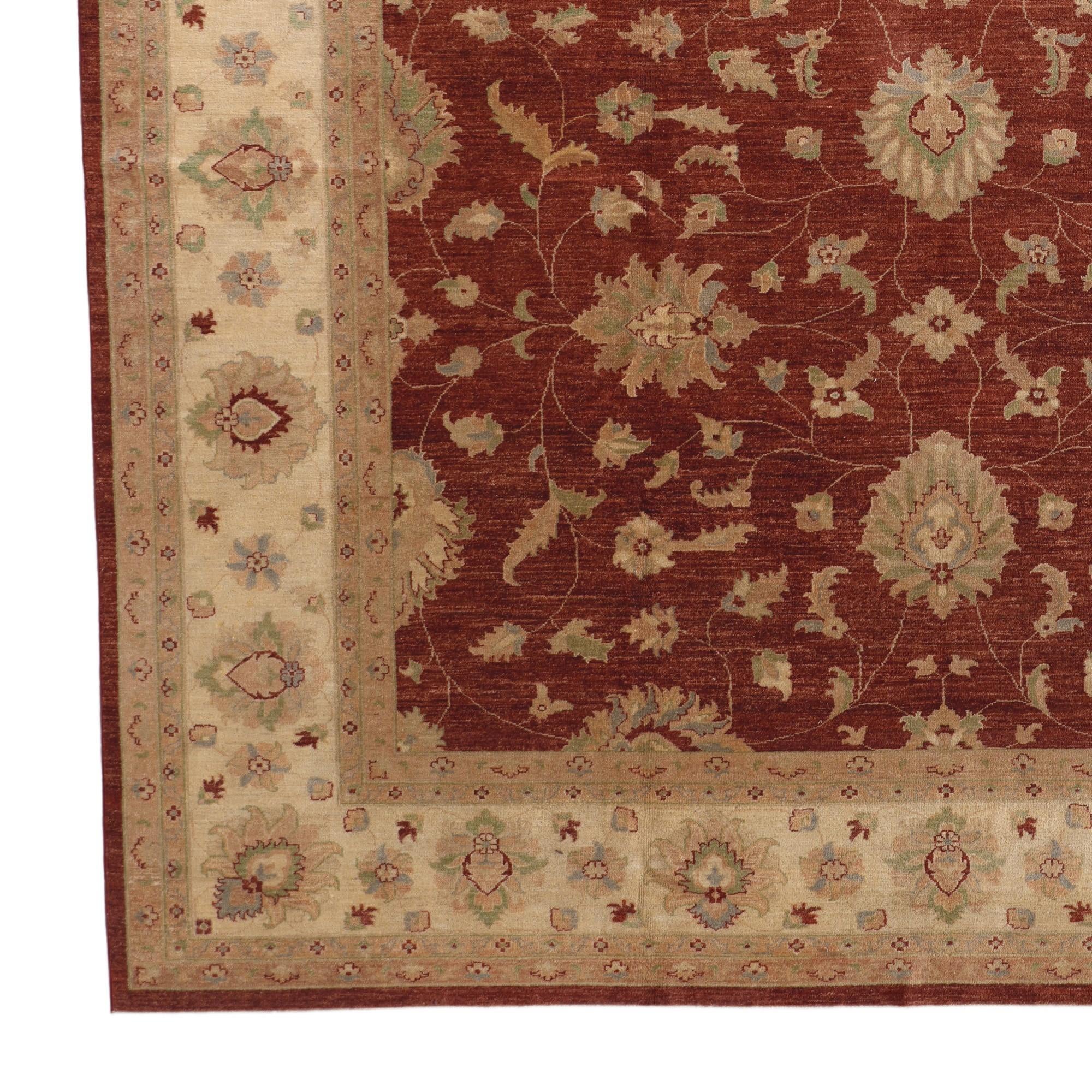 345cm x 435cm Hand Knotted Ziegler Rug