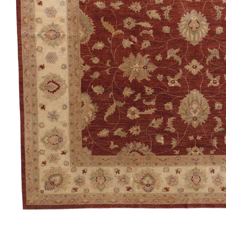 Detailansicht von 345cm x 435cm Handgeknüpft Ziegler Teppich