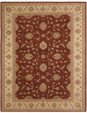 11' 4 x 14' 3 Hand Knotted Ziegler Rug