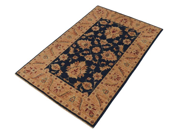 Detail image of 2' 7 x 4' Hand Knotted Ziegler Rug