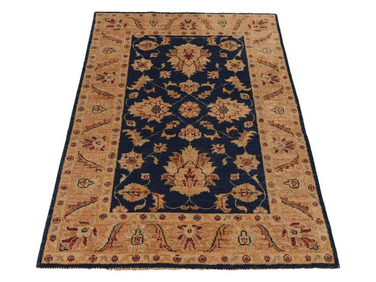 Detail image of 2' 7 x 4' Hand Knotted Ziegler Rug