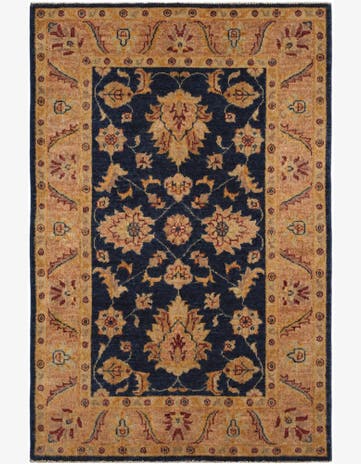 2' 7 x 4' Hand Knotted Ziegler Rug