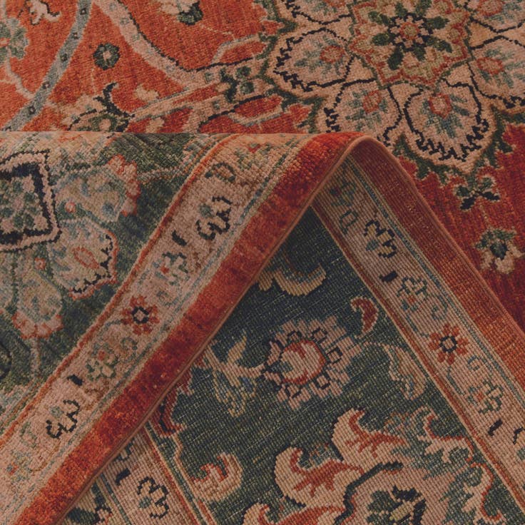 Detail image of 8' 2 x 10' 5 Hand Knotted Ziegler Rug