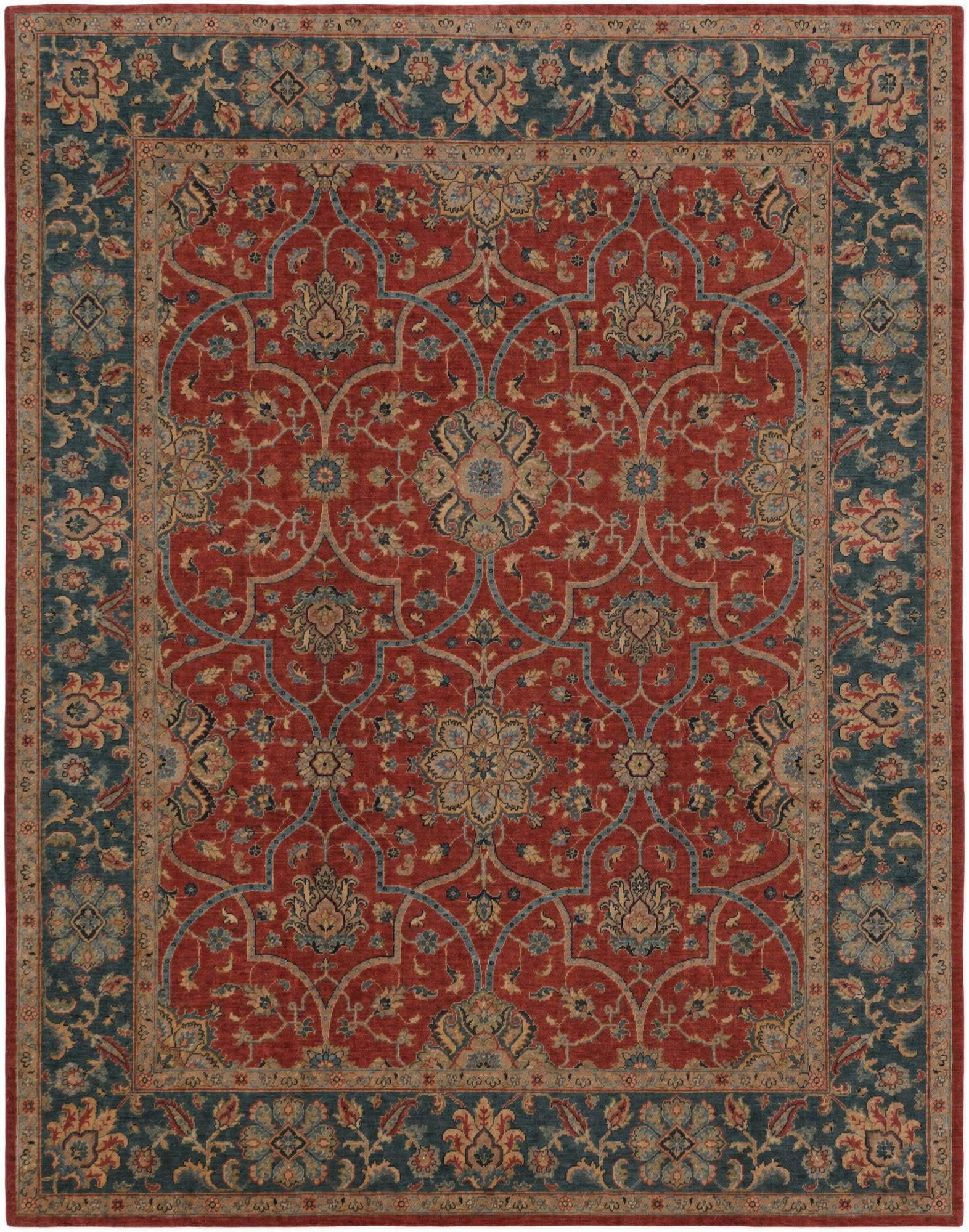 8' 2 x 10' 5 Hand Knotted Ziegler Rug