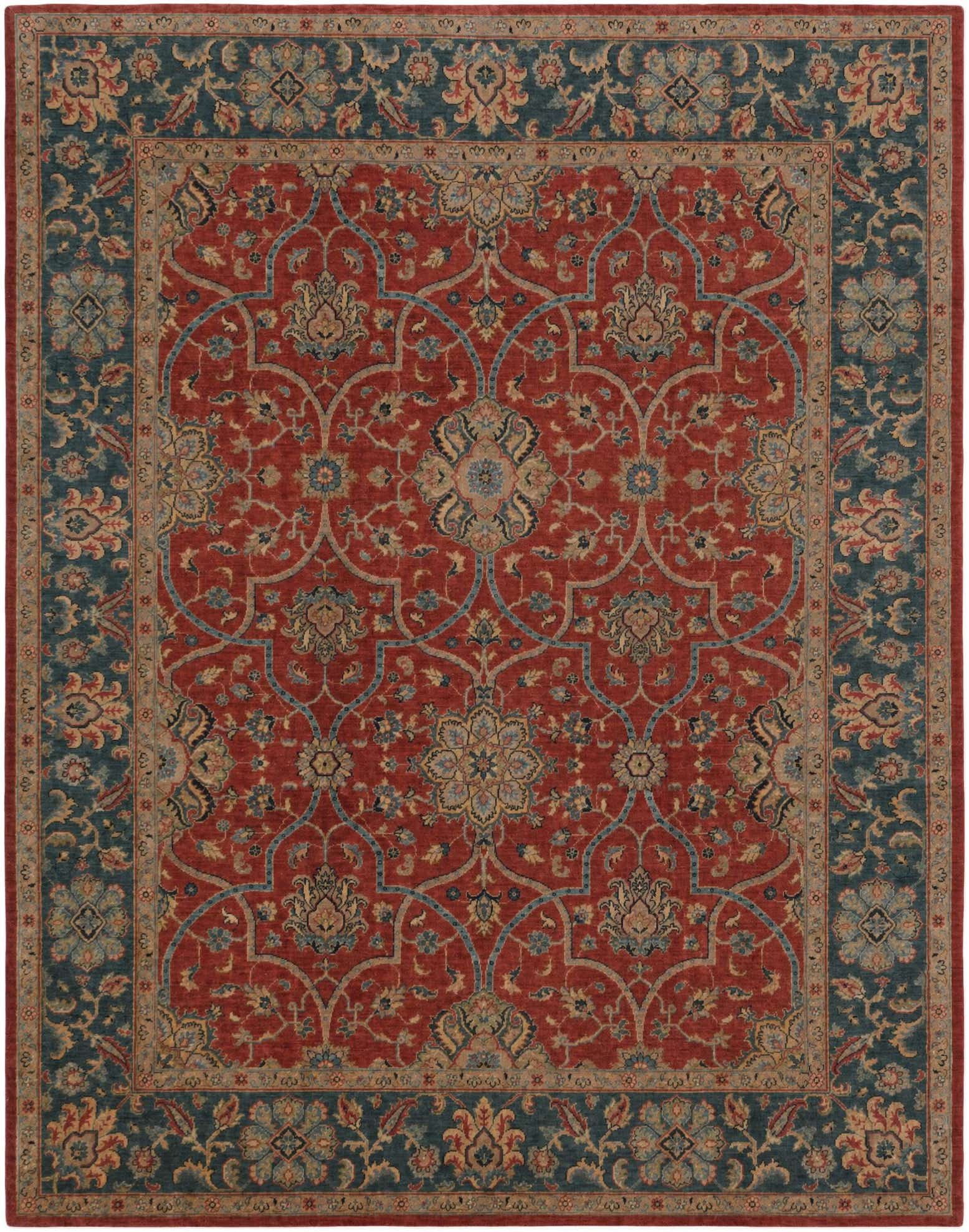 8' 2 x 10' 5 Hand Knotted Ziegler Rug