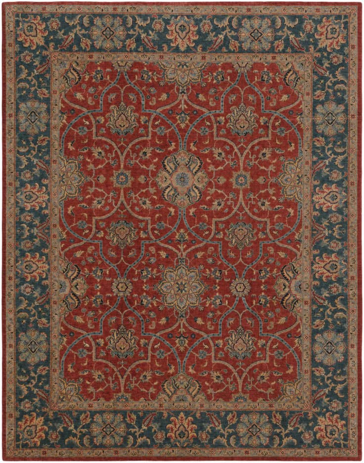 Detail image of 8' 2 x 10' 5 Hand Knotted Ziegler Rug