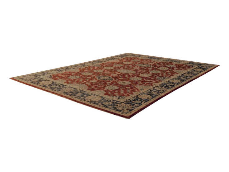 Detail image of 8' 10 x 12' Hand Knotted Ziegler Rug