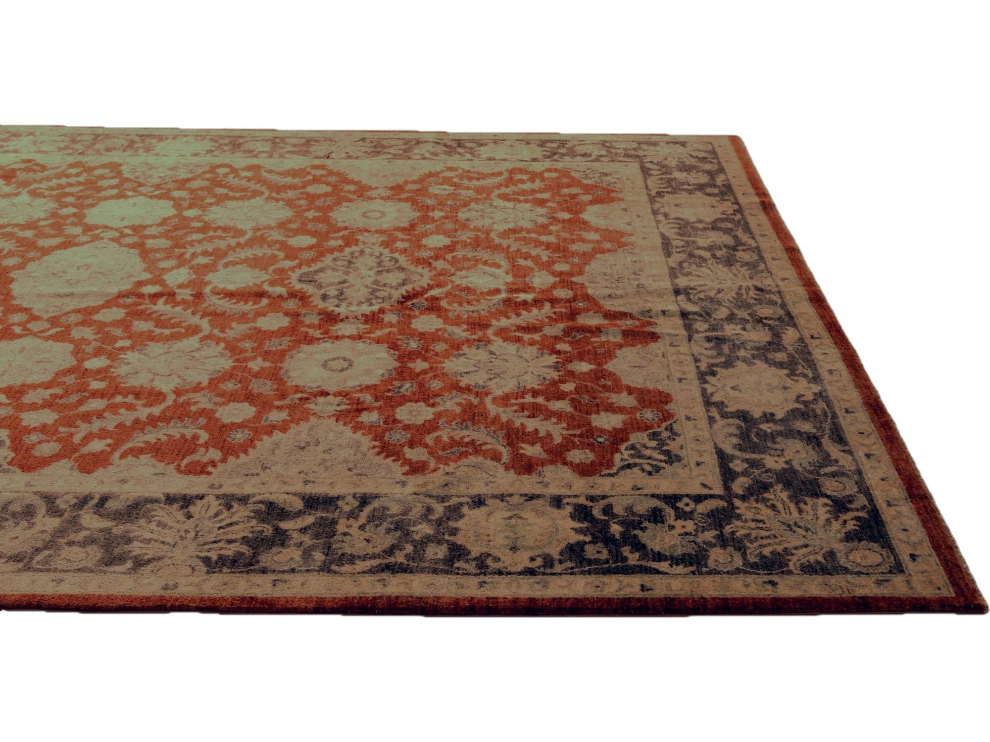 8' 10 x 12' Hand Knotted Ziegler Rug
