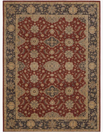 8' 10 x 12' Hand Knotted Ziegler Rug