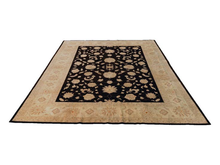 Detail image of 8' 11 x 12' 9 Hand Knotted Ziegler Rug