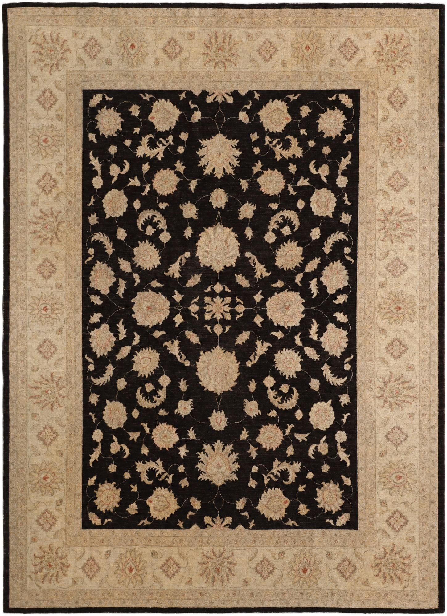 8' 11 x 12' 9 Hand Knotted Ziegler Rug