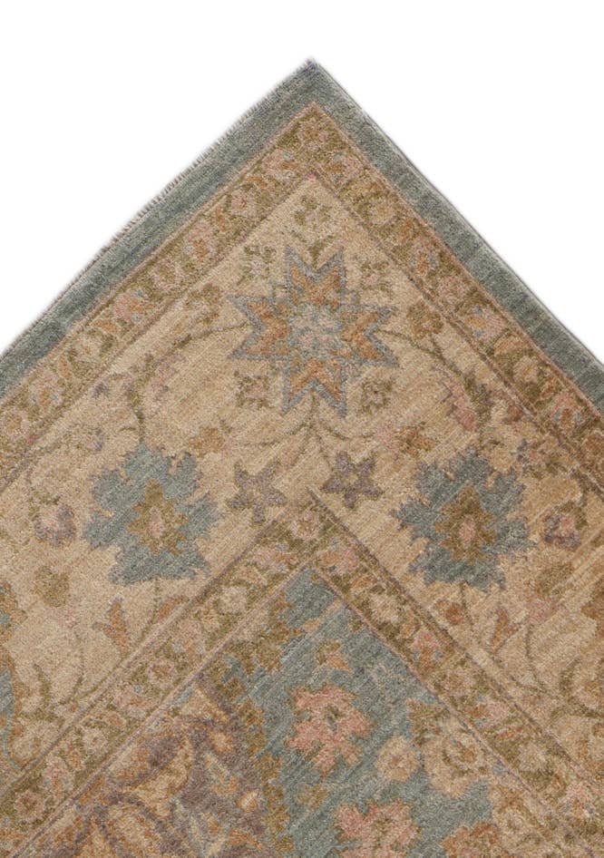 Detail image of 8' 11 x 10' 11 Hand Knotted Ziegler Rug