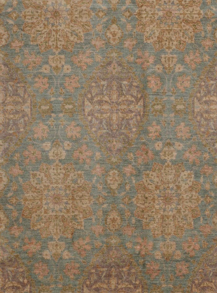 Detail image of 8' 11 x 10' 11 Hand Knotted Ziegler Rug