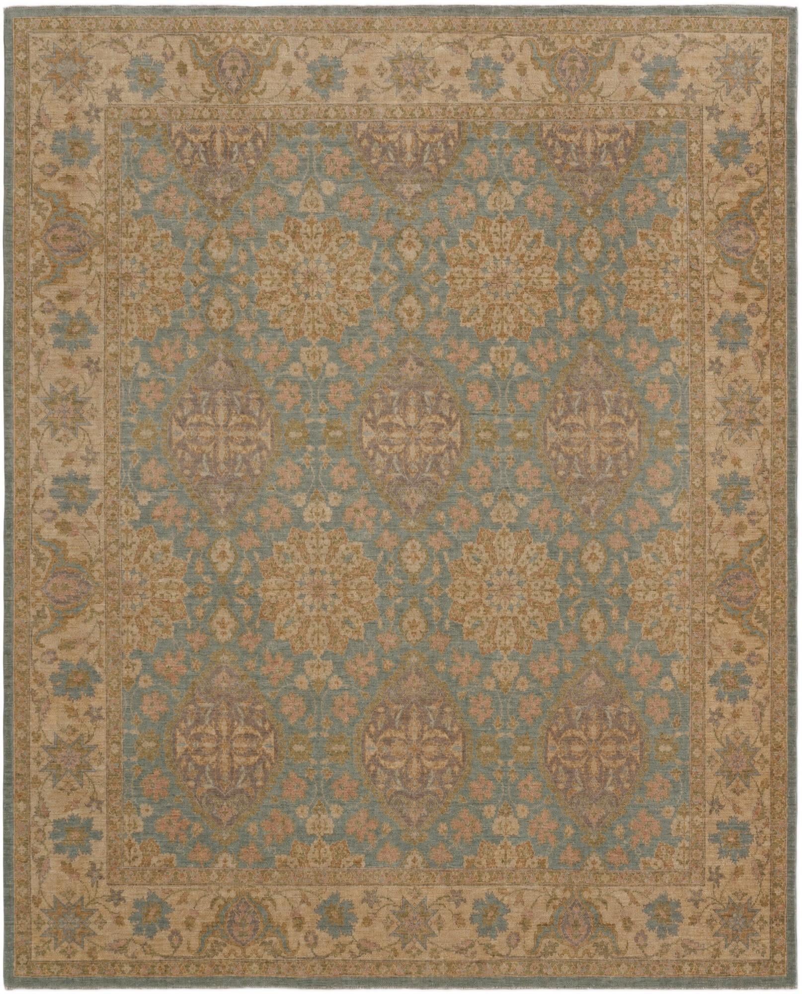 8' 11 x 10' 11 Hand Knotted Ziegler Rug