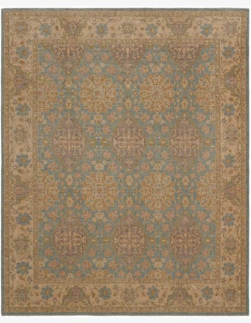 8' 11 x 10' 11 Hand Knotted Ziegler Rug