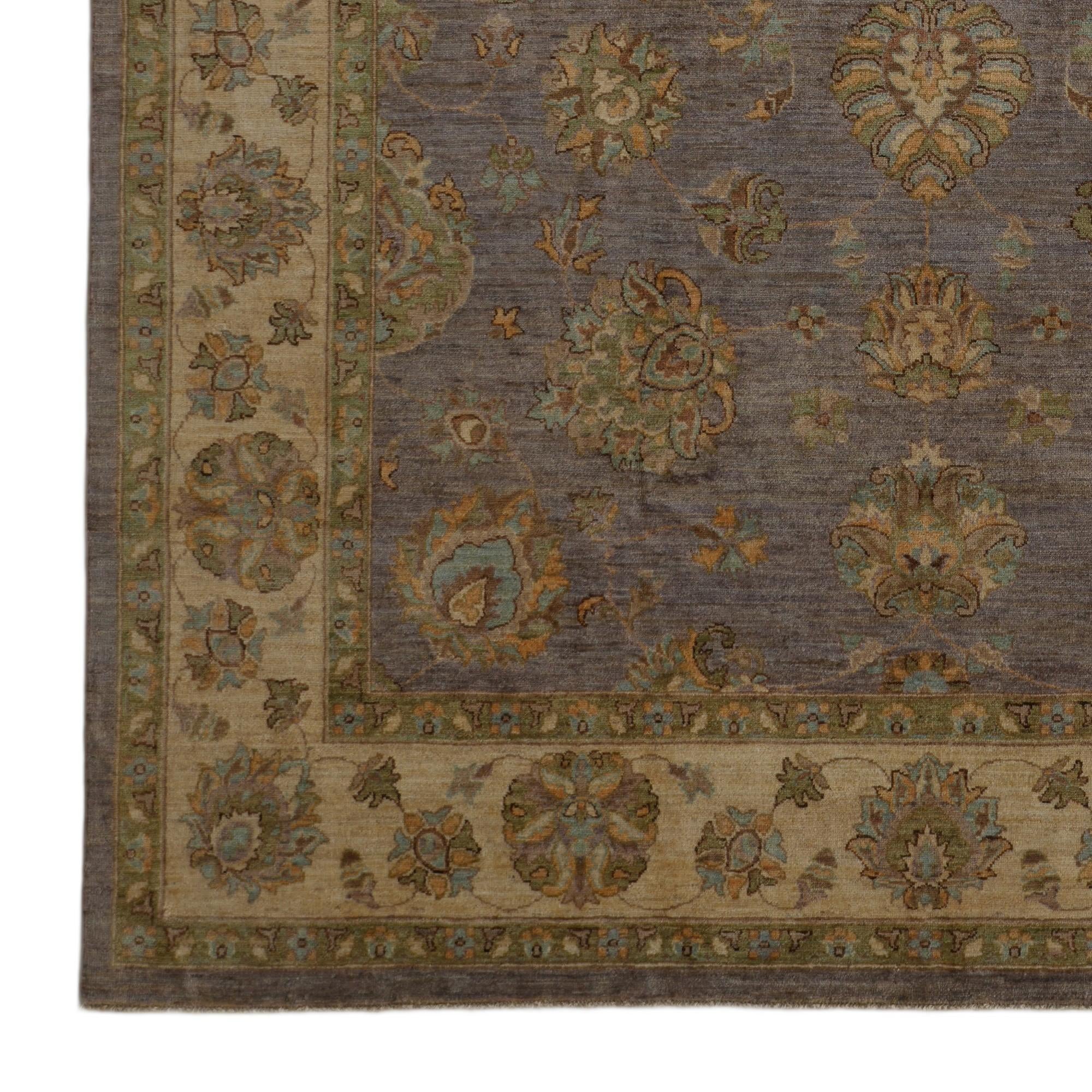 8' x 10' 5 Hand Knotted Ziegler Rug