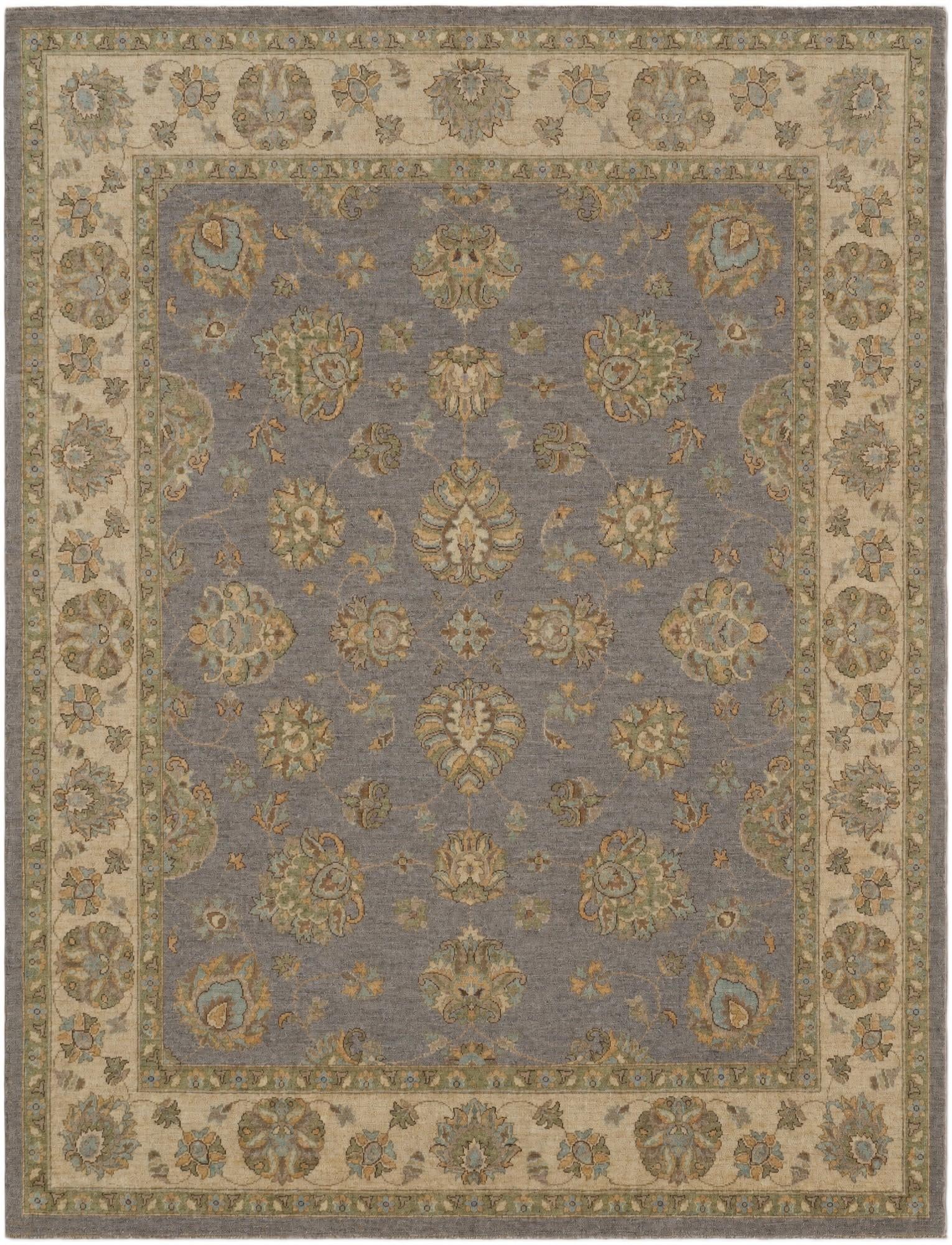 8' x 10' 5 Hand Knotted Ziegler Rug